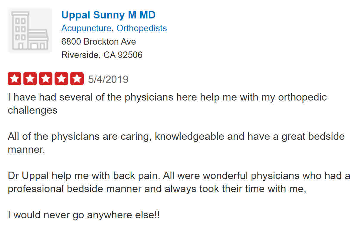 Review of Dr. Gurvinder (Sunny) Uppal